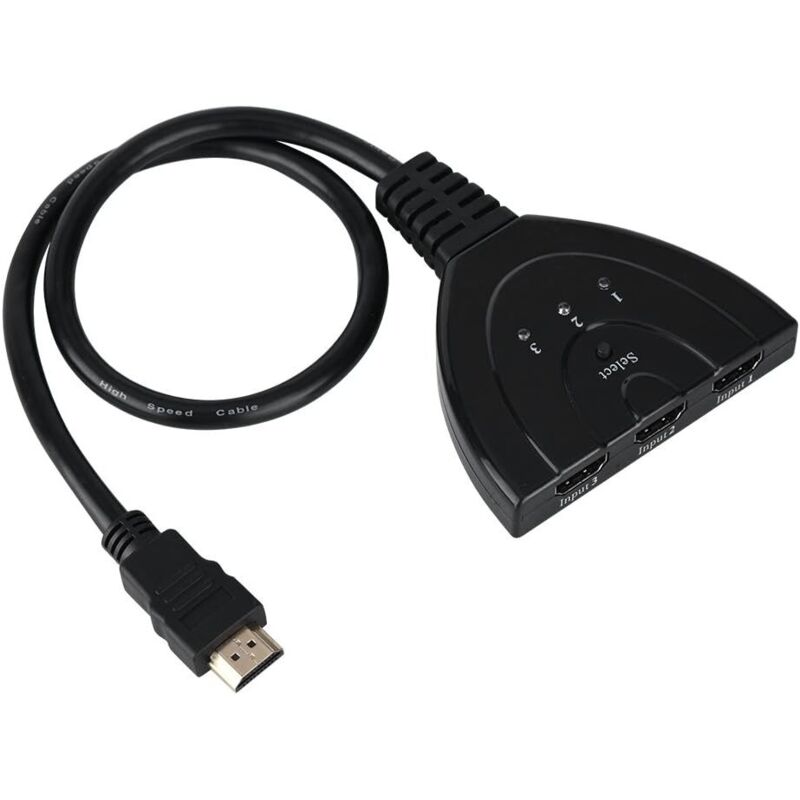 Hdmi-audio-konverter 1080p, Video-switch-kabel Für Hdmi-signal-adapter, Splitter 3-in-1-ausgang (50 Cm)
