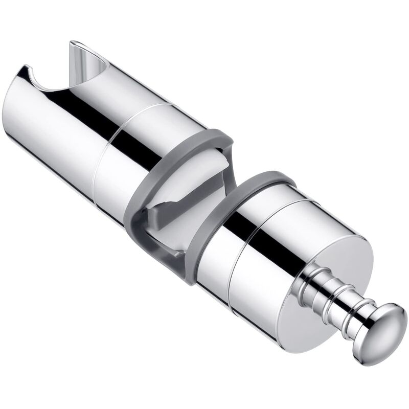 Universeller Halter Für Duschkopf, Gleitstange 20-25 Mm, Verstellbarer Halter Für Handbrause Oder Duschkopf Für Badezimmer, 360° Drehbar, Hochwertiges Verchromtes Abs-kunststoff