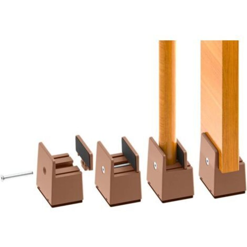 Verstellbarer Bettfuß-heber, 5 Cm, Robust, Für Bettfüße Mit Einer Dicke Von 0 Bis 3,8 Cm, Betthöhe, Sofa, Schreibtisch, Schrank, Trägt Bis Zu 2.000 Kg.