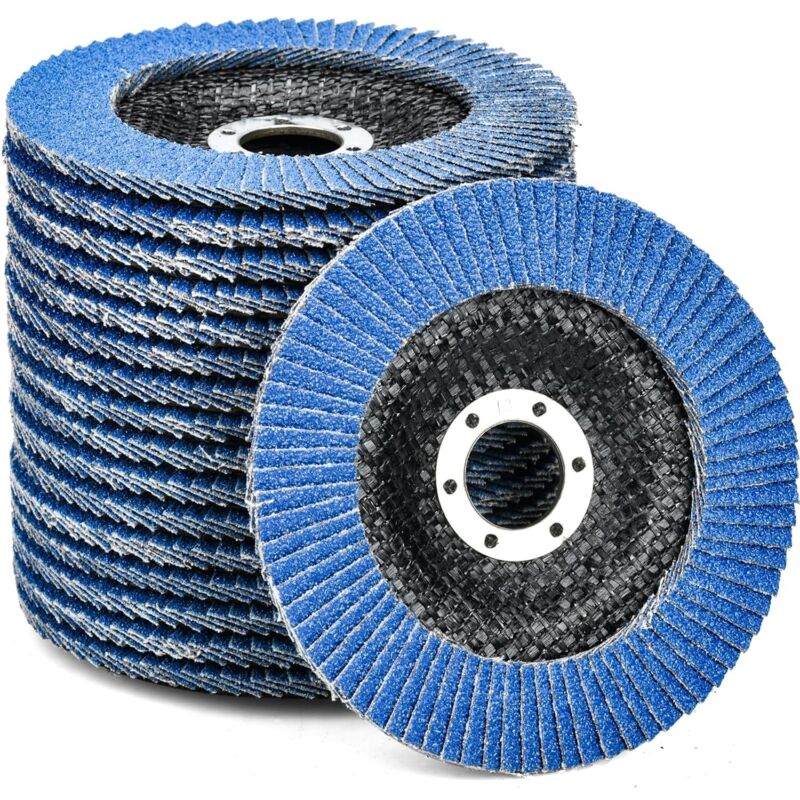 10 Stück Ø 125 Mm X 22 Mm Anzahl Der Körner 40 Stück Schleifscheiben Zum Entgraten, Entfernen Von Rost, Polieren, Finishen