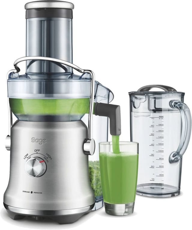 Sage Entsafter SJE530BSS4 the Nutri Juicer® Cold Plus, 1300 W, Gebürstetes Edelstahlgrau