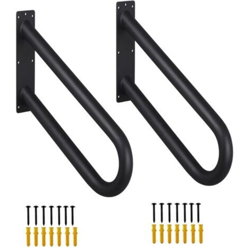 Set Aus 2 Wandhandläufen Für Außentreppen, Robuste U-förmige Treppengeländer Für Innen- Und Außenbereich