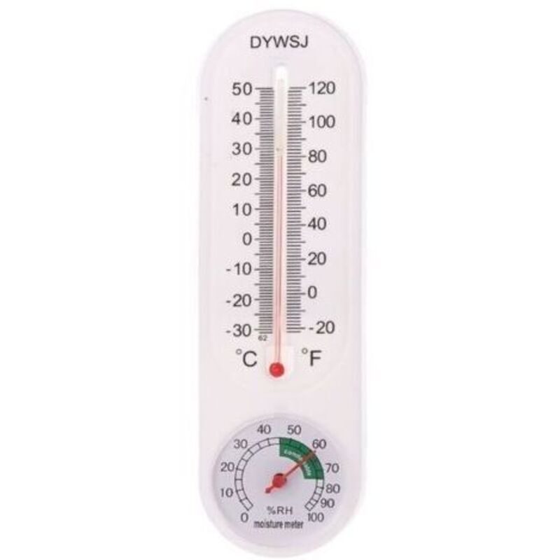 Wandhängendes Thermometer Und Hygrometer Für Innen- Und Außenbereich, Garten, Büro, Mit Temperaturrekorder