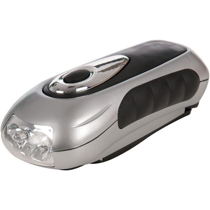 Kurbeltaschenlampe. Keine Batterien Erforderlich, Umweltfreundlich, Ideal Für Camping Und Wandern.