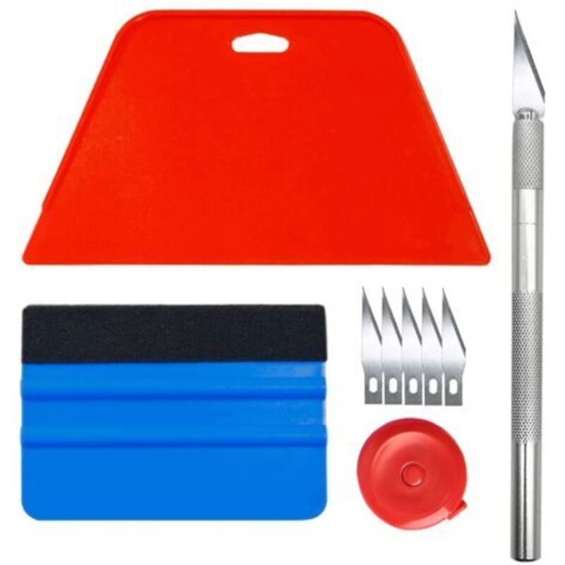 Kit Abdeckwerkzeuge Für Folien, Tapeten, Fenster, Autos, Vinylfliesen – Rakel Zum Aufkleben