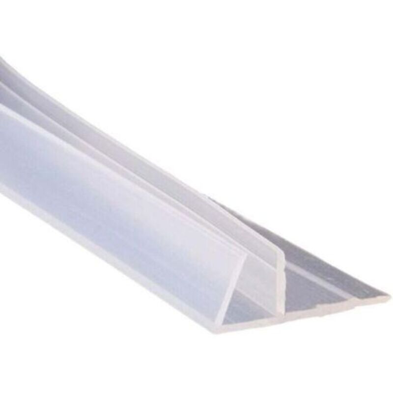 Türdichtung Für Badewanne, Duschwand Oder Gebogenes Fenster, Gerade Form Oder Gummi, Kälteschutz Für Niedriges Glas, 8 Mm, 78 Zoll, F-form, Spalt Von 0 Bis 20 Mm (100 Cm)