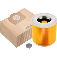 10er-pack Staubsaugerbeutel + 1 Filter Für Kärcher Wd3 Und Mv3, Ersatz Für 6.959-130.0, Mit Eigenschaften: Beutel, Filter