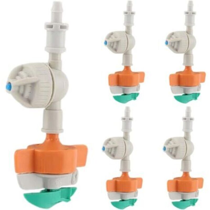 5-teiliger Rotierender Sprinkler - Hängendes Bewässerungswerkzeug - Gartensprinkler - Für Blumenbeete, Sportplätze, Farmen, Höfe, Gewächshäuser Und