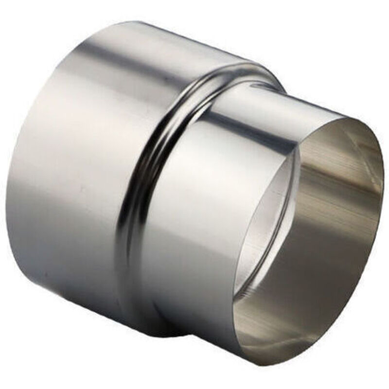 Edelstahl Pfannenrohr Reduzierstück Rohrverbinder Schornstein Kanal Auskleidung Adapter - Ø80mm / Ø60mm (1 Stück)