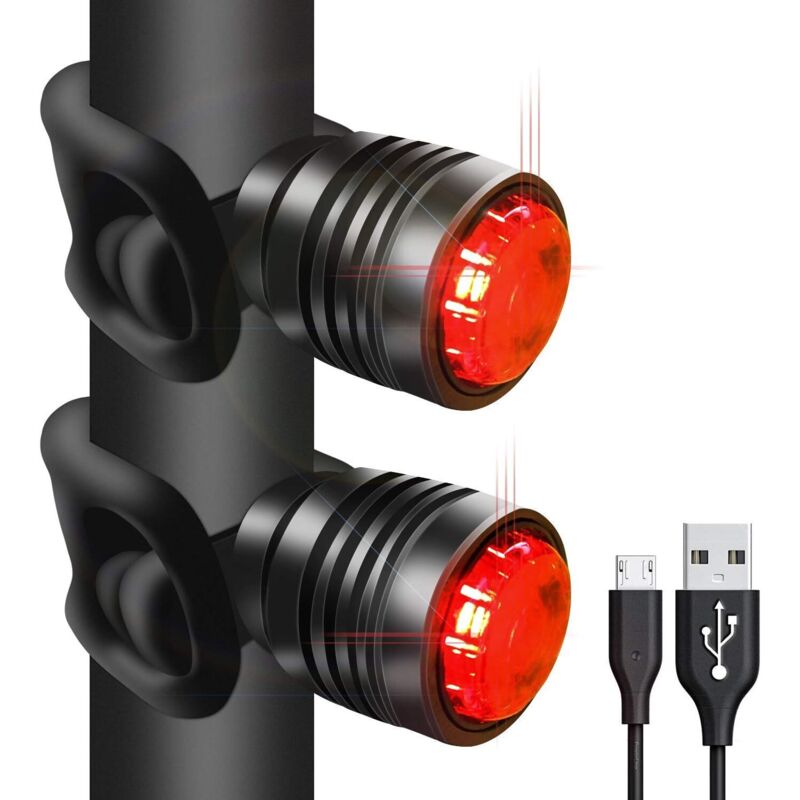 Rücklicht Für Fahrrad, Usb-aufladbar, Led-rückleuchte, 3 Beleuchtungsmodi, Geeignet Für Mountainbikes, Rennräder, Rucksäcke, Wasserdicht Und In Wenigen Sekunden Installiert.