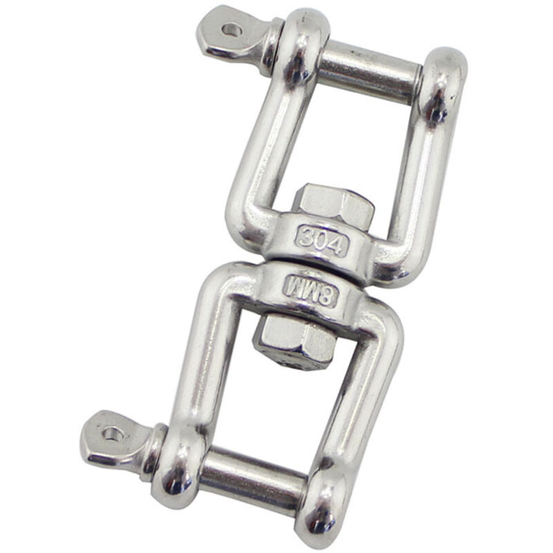Pivotant Manille Aufhängungsverbinder - Backen Aus Edelstahl 304, Drehbar Für Hängesessel, Schaukel, Boxsack, Yoga, Hängemöbel Und Mehr - 2 Stück