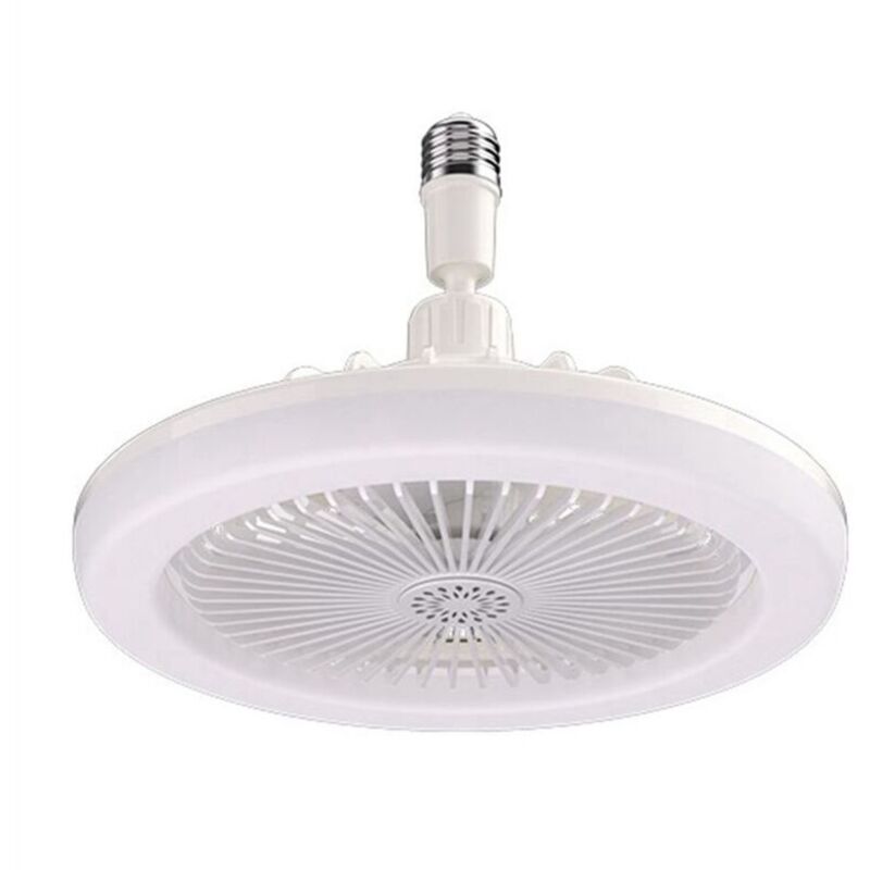 Deckenventilatoren Mit Fernbedienung Und Lampe, E27-umwandlungssockel, Intelligent Und Leise Für Schlafzimmer Und Wohnzimmer