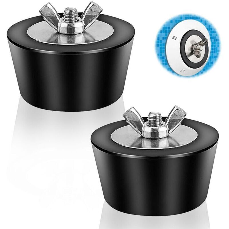 Bouchon Piscine, Winterstopfen Für Pool, 2 Stück Gummi-poolstopfen, Konischer Winterstopfen, Poolzubehör Für 25 Mm