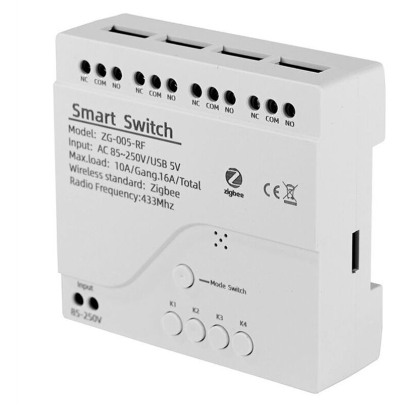 Modul Kommutierung Intelligent Zigbee 4-kanal Rf433 Hausautomation Relais Funksteuerung Sprachbefehl