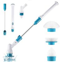 Elektrische Rotierende Reinigungsbürste Mit 3 Austauschbaren Bürstenköpfen, Wasserdichte Teleskopische Schrubbbürste, Geeignet Für Badezimmer Und Wände (eu-vorschriften) H509