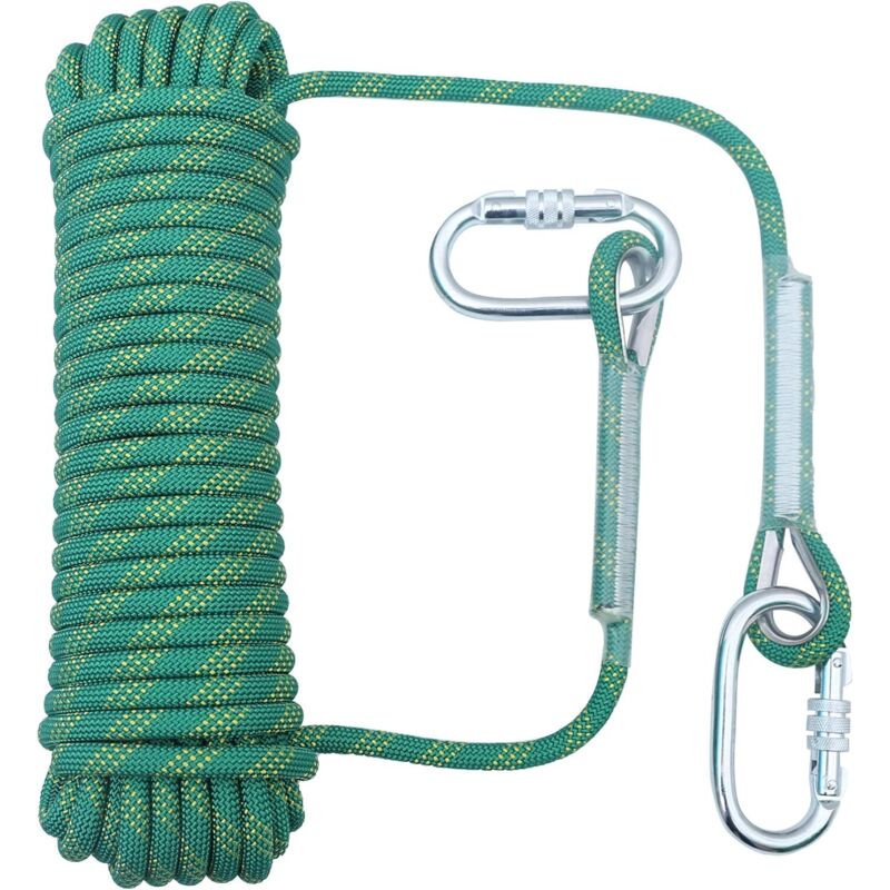 Kletterseil 10 Mm – 32 Fuß – Hochfestes Polyester – Für Bergsteigen, Rettung Und Outdoor-training