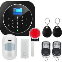 Drahtloses Alarmsystem Für Zuhause 2g, Wlan-sicherheitssystem Mit 120db Sirene, App-steuerung, 8 Teile