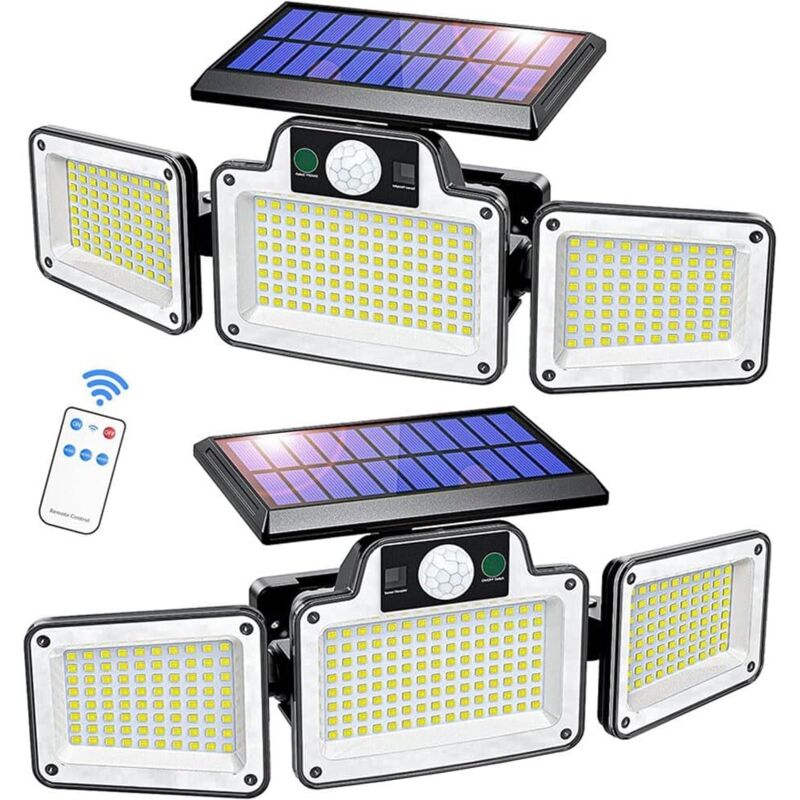 Außen-sicherheitsstrahler Mit Bewegungsmelder, Solarbetrieb, Schutzart Ip65