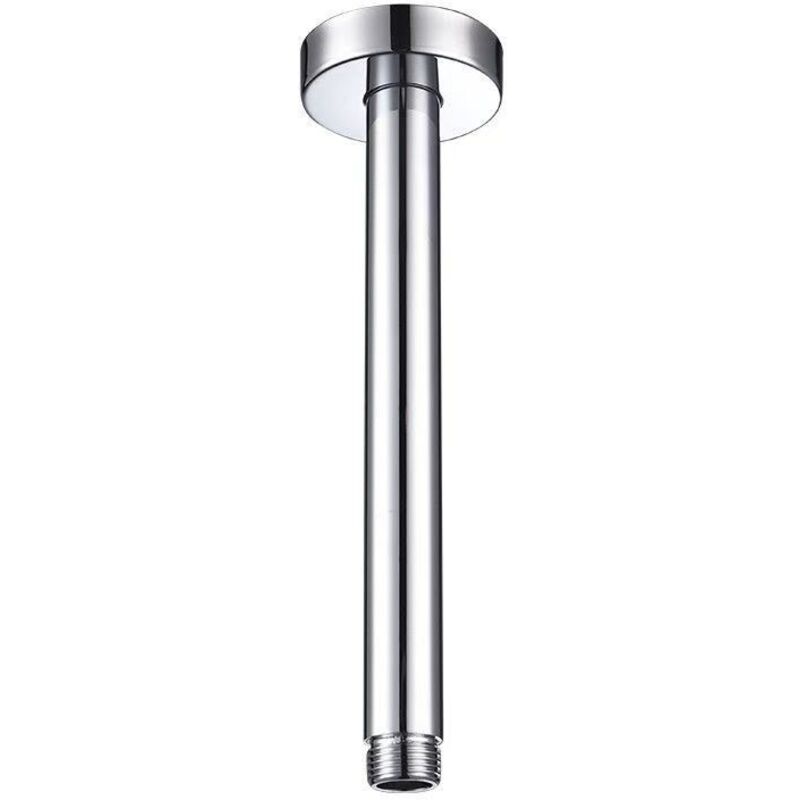 Duscharm Mit 20 Cm Flansch, Universeller Duscharm Für Deckenmontage, Verchromt, Für Handbrause Und Regenbrause