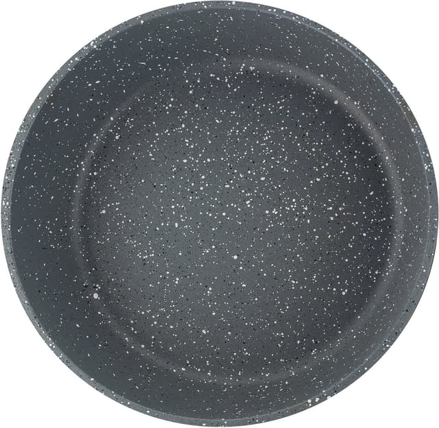 GSW Pfannen-Set Gourmet Granit, Aluminiumguss (Set, 5-tlg., 1x Servierpfanne mit Glasdeckel 24cm, 28cm, Servierzange), Aluminium-Guss, VITAFLON® GRANIT Antihaft-Versiegelung, Induktion