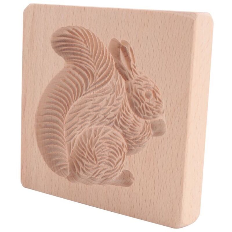 Holzform Für Sandplätzchen, Ausstecher In Eichhörnchenform Für Lebkuchen