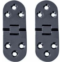 10er Set Klappgelenke Für Klapptische, Flache Klappgelenke Für Schranktüren, Schranktürscharniere Aus Zinklegierung, Möbeltürscharniere Mit Abgerundeten Kanten Und Schrauben, Für