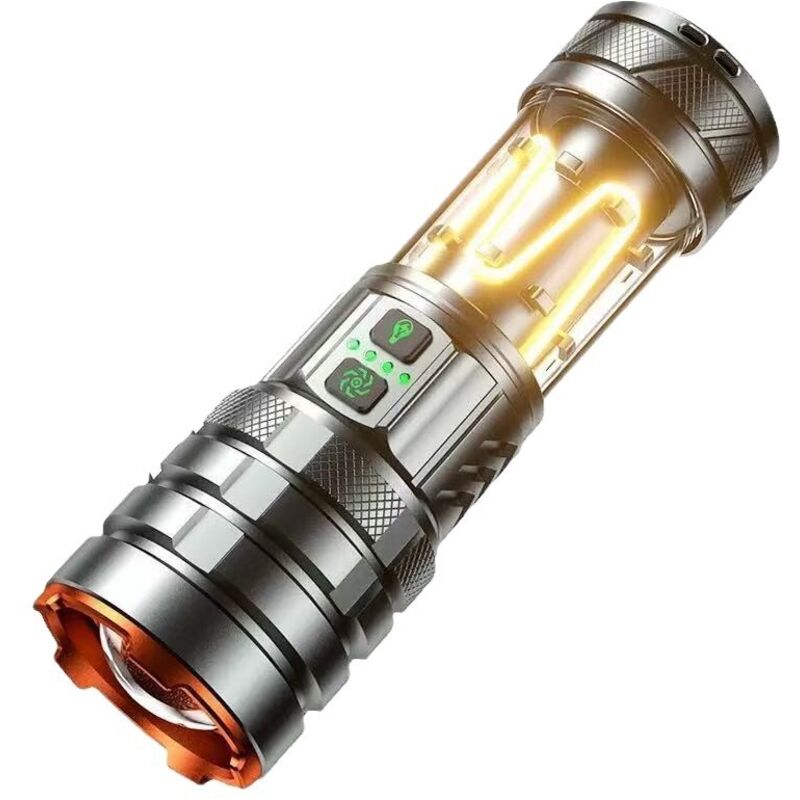 Extrem Leistungsstarke Led-taschenlampe, 90.000 Lumen, Wiederaufladbar, Campinglampe, Wasserdicht Und Tragbar
