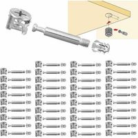 40er Set Exzenterverbinder Ø15mm Möbelverbindung Für Schränke M6x40mm Exzenterverbinder Für Möbel, Tische Und Schränke H167