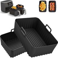 Silikonform Airfryer Zubehör Für Philips Ninja Foodi Max Foodi Af400eu Af300eu 7,6-9,5l, Airfryer Topf Für Cosori Moulinex Tefal Dual Heißluftfritteuse