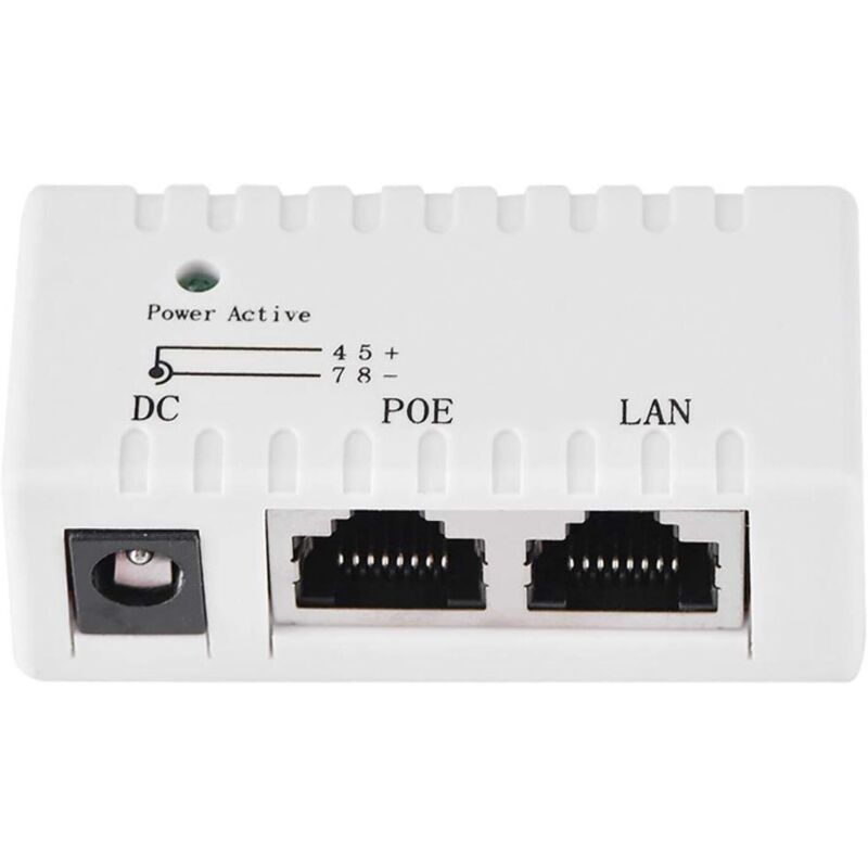 Ethernet-stromversorgungs-injektoradapter Für Poe-splitter Für Lan-netzwerk (weiß)