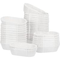 20 Stück Ovale Papierteller In Bootsform Für Kuchen, Hochtemperaturbeständige Papierkuchenbecher, Kuchenschalen-futter, Kuchenformen Aus Papier, Teller H138