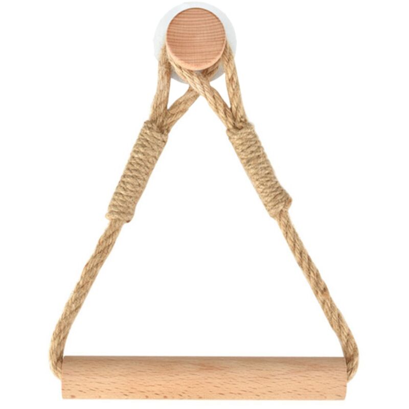 Selbstklebender Halter Für Toilettenpapierrolle, Rustikaler Holzring-handtuchhalter (1 Stück)