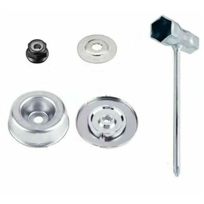 4-teiliges Set Ersatzteile Und Zubehör Für Stihl Freischneider Fs55 Fs56 Fs120 Fs130 Fs130r Fs200 Fs200r Fs250, Hochwertige Metallklinge Für Stihl Rasentrimmer, Ersatz-kit Für Klingenbefestigung