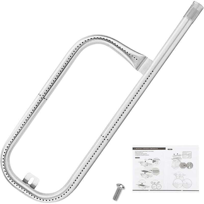 43 Cm Edelstahl-brennerrohr Aus 304er Edelstahl – Kompatibel Mit Weber Q100, Q120, Q1000, Q1200 – Gleichmäßiger Gasfluss Für Optimales Garen