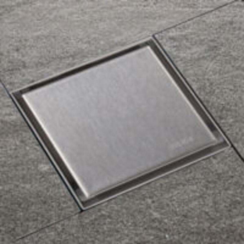 Quadratischer, Unsichtbarer Duschablauf Aus Edelstahl 10x10 Cm – Geruchsneutral – Abnehmbares Design Für Einfache Reinigung – Bodenablauf Für Badezimmer