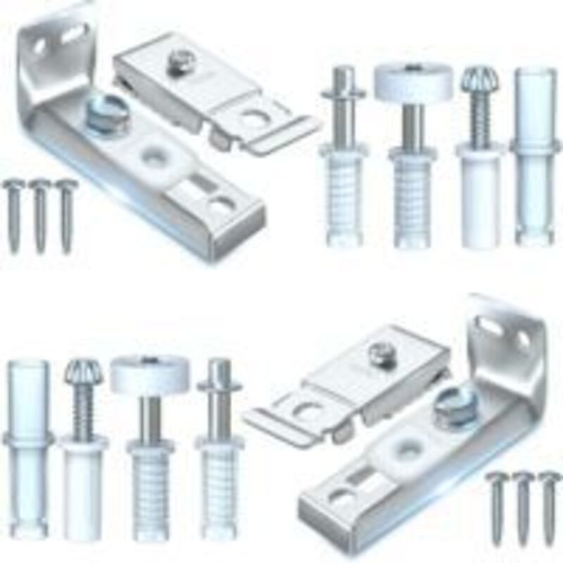 Reparaturset Für Falttüren – 2er-pack – 3/8" Drehzapfen Und 7/8" Führungsrolle – Einfache Installation Ohne Bohren