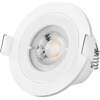6er-pack Extraflache Einbau-led-spots Ip65 Wasserdicht Orein 4,5w Deckenspots Eingebaute Led-warmweiß 3000k Einbauleuchten Für Badezimmer, Wohnzimmer, Flur, Büro, Weiß