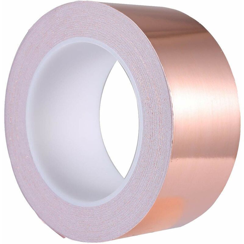 Leitendes Klebeband 10 Mm X 20 M Für Schneckenschutz, Emi-abschirmung, Glasarbeiten, Papierstromkreise, Elektrische Reparaturen Und Bastelarbeiten
