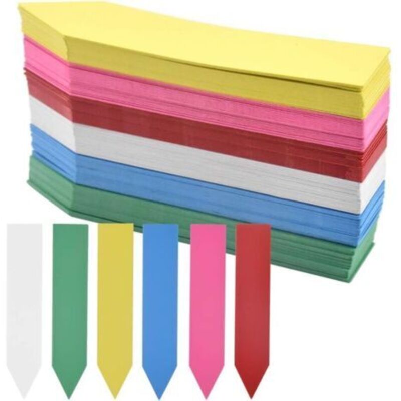 120 Stück 10 X 2 Cm Gartenetiketten, Kunststoff-gartenmarker, Wasserdichte Gartenetiketten, Wasserdichte Baumschul-marker In 5 Farben