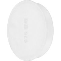Abdeckung Für Rohr, Pvc-rohrabschlussstück, Ideal Zum Schutz Von Rohren (weiß, 70 Mm Außendurchmesser)