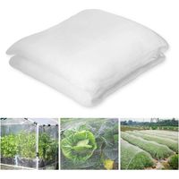 Weißes Insektenschutznetz Für Den Gemüsegarten, 3 X 10 M, Schutz Für Pflanzen, Blumen, Gemüse Und Obst