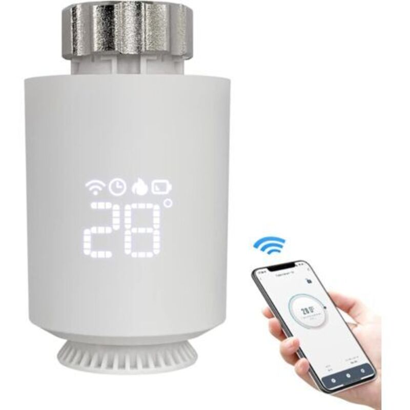 Intelligenter Heizkörperthermostat, Tuya- Und Smart-life-app, Digitaler Thermostat, Programmierbare Heizung Für Heizkörper, Erweiterbares Wi-fi, Einfache Installation, Heizkosteneinsparungen