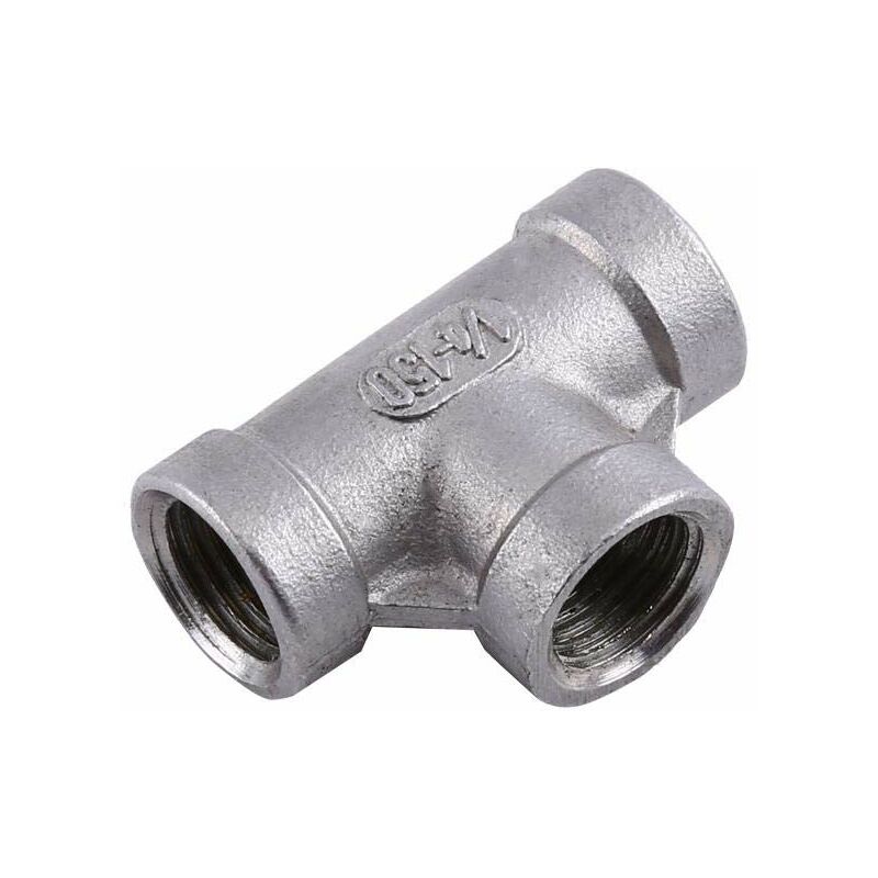 Rohrverbinder, Schnellverschluss 3-wege T-stück Aus Edelstahl 1/4'' Npt Rohrverbindungen, 2 Stück (dn8)