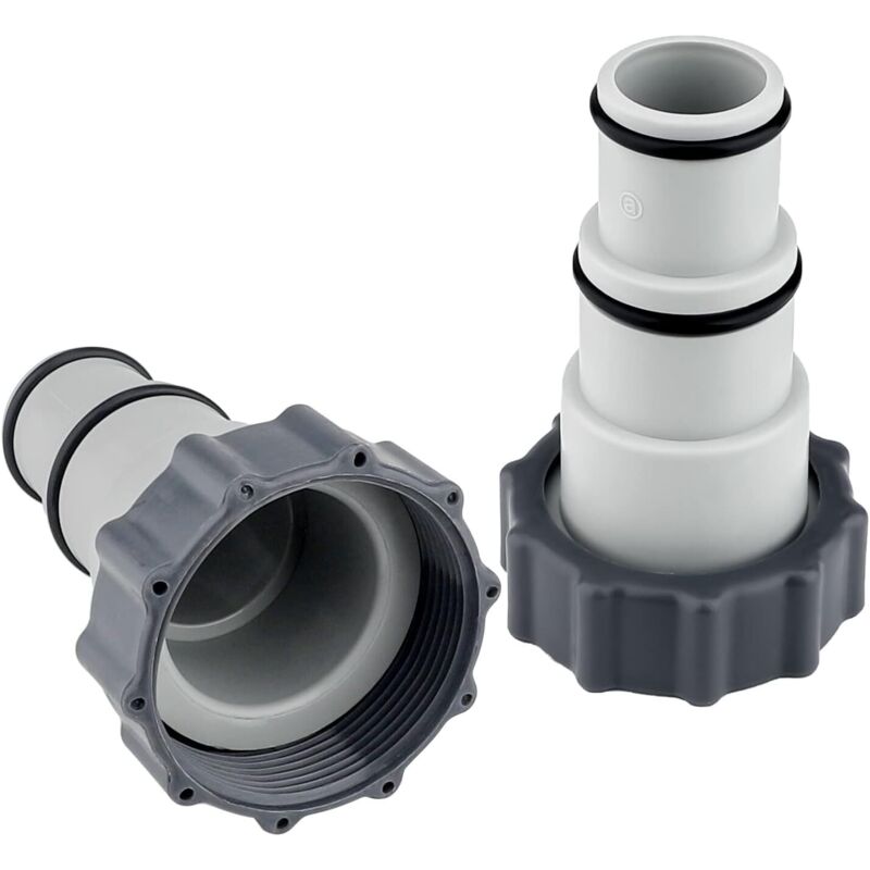 2 Stück Pool-schlauchadapter, Pool-schlauchadapter, Pool-schlauchadapter Mit Dichtung Für Gewindeanschluss-poolpumpen