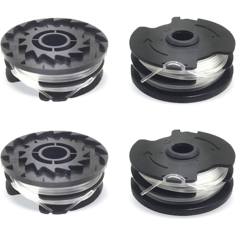 4er-pack Ersatzspulen Lidl Parkside, Nylon-ersatzfaden Für Rasentrimmer Lidl Parkside, Rasentrimmer Prta 20-li A1, B2, C3, Prt 550 A1, A3, Prt 300 A1 - 2 X 10 M 1,65 Mm