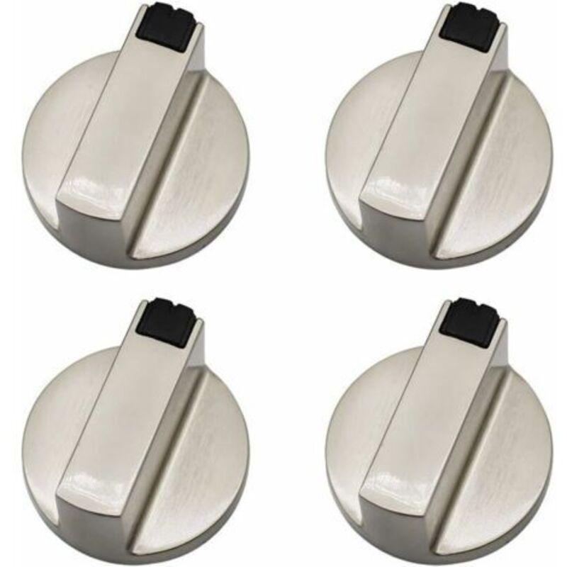 Gasherd-knopf - 4er Set Universelle Metall-bedienknöpfe, 6 Mm, Für Backofen Und Herd Von Debuns