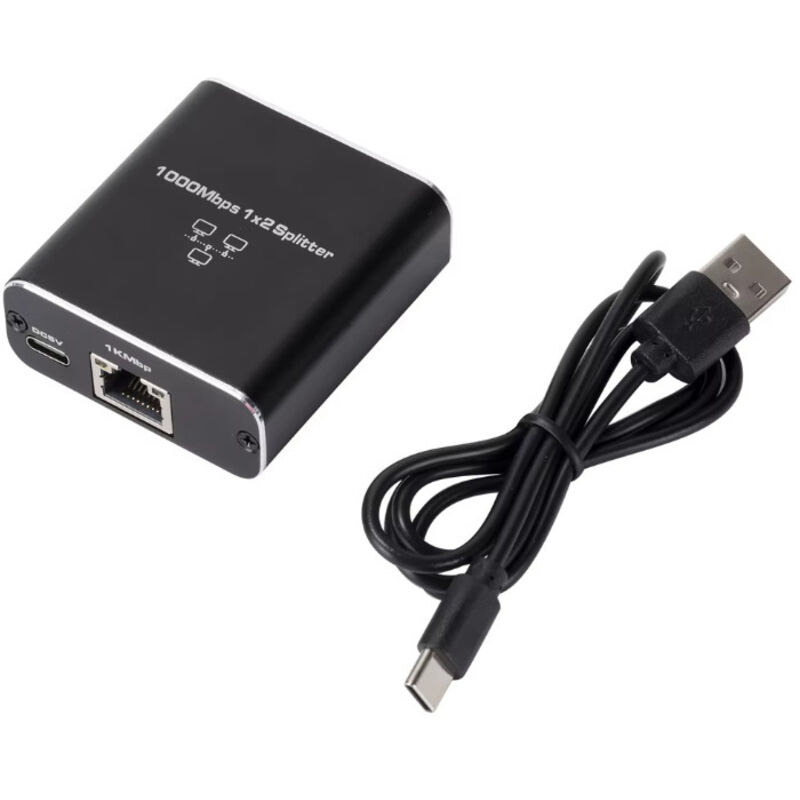 2-port Rj45 Switch 1000 Mbps Netzwerk 1 Auf 2 Gigabit Ethernet Verteiler Für Computer Switch Router Tv-decoder