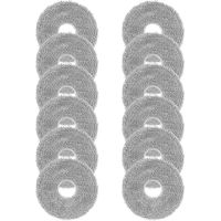 Set Aus 12 Wischtüchern Für Saugroboter Dreame X50 / X40 / L20 Ultra Complete, L50 / L40 / X30 / L10 / L10s Pro Ultra, Xiaomi X20 Pro/max, Wiederverwendbares Mikrofaser-wischtuch-zubehör
