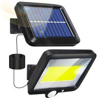 Solarleuchte Für Außen, Solar-außenleuchte Mit Bewegungsmelder, Led-außenbeleuchtung Mit Wasserdichtem, Kabellosem Detektor, Ip65-spot Mit 3 Modi Für Garten, Terrasse, Garage H406