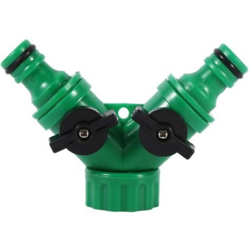 2-wege-schlauchverteiler, Bewässerungsschlauch Mit Tropfverbinder, Y-ventiladapter Für Wasserhahn Mit Griff